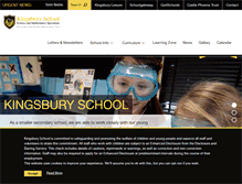 Tablet Screenshot of kingsburyschool.co.uk